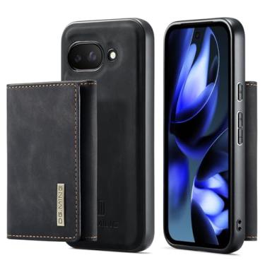 Imagem de Capa carteira de couro magnética destacável 2 em 1 para Google Pixel 9A, com 7 compartimentos para cartão + compartimento para dinheiro, recurso de suporte, TPU à prova de choque e capa de telefone de