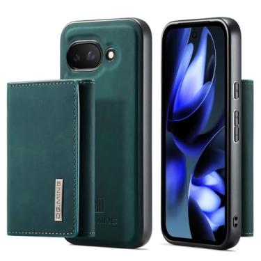 Imagem de Capa carteira de couro magnética destacável 2 em 1 para Google Pixel 9A, com 7 compartimentos para cartão + compartimento para dinheiro, recurso de suporte, TPU à prova de choque e capa de telefone de