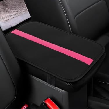 Imagem de wuyaoyao Capa de console central de carro, capa de apoio de braço de couro PU de 12,6" × 7,221.0 cm para carros, almofada de apoio de braço automotivo elegante, protetor de descanso de braço de