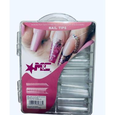 Imagem de Molde F1 M&C Extra Longa Com Curvatura C Unhas 100 Unidades