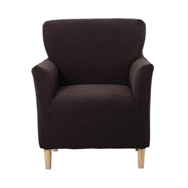 Imagem de CRFATOP 1 capa de cadeira elástica com braços Jacquard Accent capa de cadeira poltrona flor macia banquete capas laváveis para cadeira de sala de estar, escritório, recepção, sofá de leitura, B18