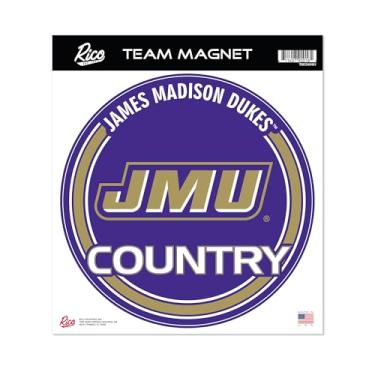Imagem de Rico Industries NCAA James Madison Dukes Padrão 20 cm Ímã redondo
