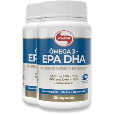 Imagem de Kit 2 Ômega 3 EPA DHA Vitafor 60 Cápsulas
