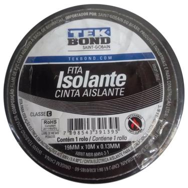 Imagem de Fita Isolante 19mm x 10 Metros 0,13mm - 21131001910 - TEKBOND