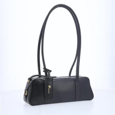 Imagem de Bolsa Baguete com Alça Alongada - BAUARTE, Preto