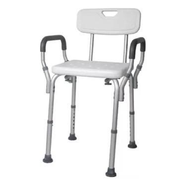 Imagem de Banqueta para Banho Com Encosto e Apoio de Braço
