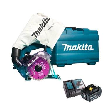 Imagem de Serra Mármore Makita 18V + Bateria 5Ah + Carregador - Kit