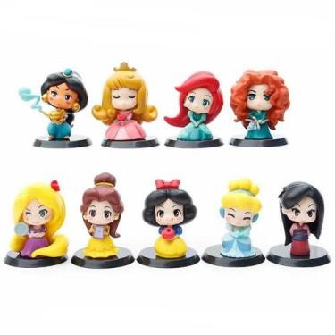 Imagem de 9pcs/lot branca de neve anime figura modelos de brinquedo 5.2-5.8cm - 
