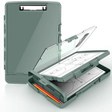 Imagem de Prancheta Sooez Original com 2 compartimentos e porta-canetas 21x28cm