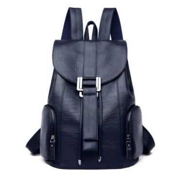 Imagem de Mochila de couro PU de tamanho grande com lindo design - Lightbek Offi
