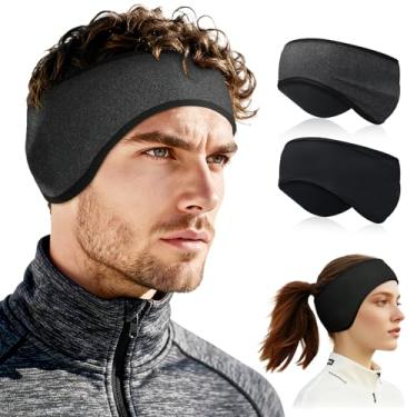 Imagem de beister Aquecedores de ouvido para mulheres e homens, faixas de lã para corrida de inverno com protetores de orelha, proteção térmica à prova de vento para o clima frio para esportes ao ar livre