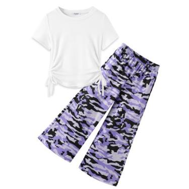 Imagem de Conjunto de roupas Arshiner Girls Summer Pant Outfits 9-10 anos