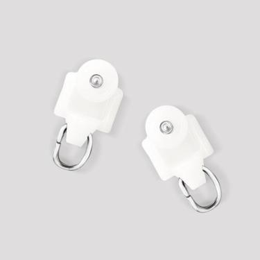 Imagem de Poleas para Riel de Cortina Hoeflife 20 Unidades Blancas 3,6x1,8 cm