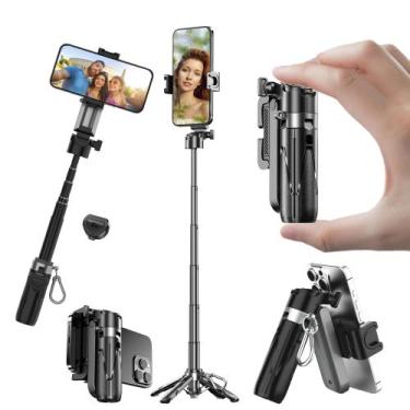 Imagem de Tripé Selfie Stick EUG-PRODUCTS Mini extensível de 10 m preto