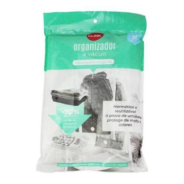 Imagem de Saco Vácuo Grande Casaco Viagens Com Cabide Organizador - Útil Ferrame