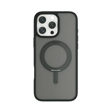 Imagem de WIWU Armor Ultra Case c/Suporte p/iPhone 16 Pro – MagSafe Capa Preta Anti-Impacto Bordas Reforçadas Proteção Avançada Design Premium Durável e Seguro