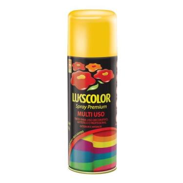 Imagem de Tinta Spray Lukscolor Mult Amarelo Brilhan 400ml