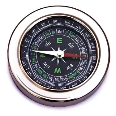 Imagem de Bússola 7,5Cm Metal Bolso Camping Pesca Trilha