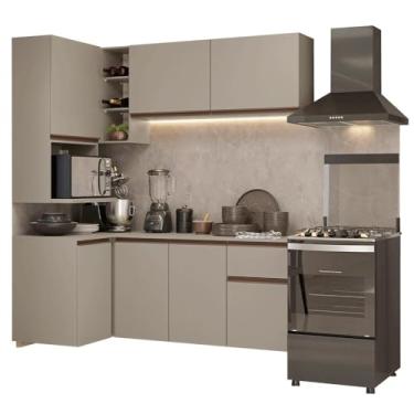 Imagem de Armário de Cozinha Completa de Canto 265 cm Suspensa Nice Madesa 06