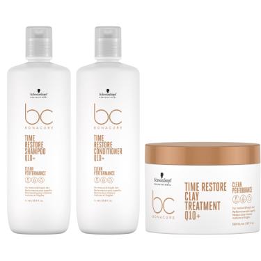Imagem de Schwarzkopf BC Clean Time Restore Q10+ Kit de Tratamento (3 produtos)