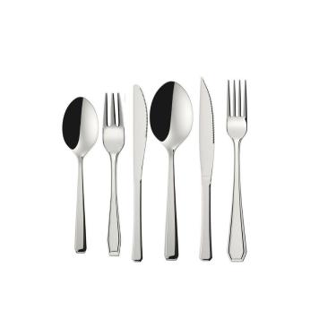 Imagem de Faqueiro Inox Estojo Bambu 42 Pçs Jogo De Talheres Euro Home