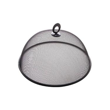 Imagem de Tela de Metal Protetora de Alimentos Preta 24,5x9cm Lyor