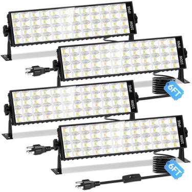 Imagem de Lâmpada LED para loja ISUERFY 100W 11000LM, pacote com 4 unidades