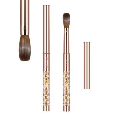 Imagem de Pincel de unhas acrílico KEMEISI 100% puro Kolinsky tamanho 12 dourado