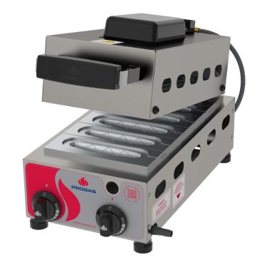 Imagem de Máquina Para Crepe Suíço A Gás Progás 6 Cavidades Prk-60g G2