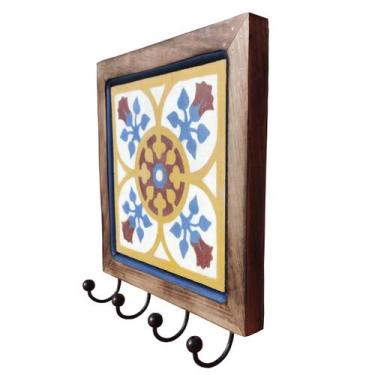 Imagem de Cabideiro Madeira Porta Chaves - Estilo Rústico, B4