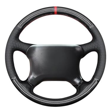 Imagem de MEWANT Capa de volante costurada à mão para Chevrolet Tahoe Silverado 1995-1997/Chevrolet C1500 C2500 1995-1997 Acessórios de volante para Tahoe Silverado