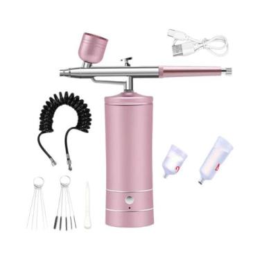 Imagem de Kit Portátil Mini Aerógrafo Para Pintura De Unhas Com Compressor Para 