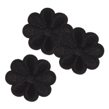 Imagem de Mini margaridas pretas flores jardim flor ferro costurar bordado aplique adesivo bordado roupas camisetas mochilas, jaquetas, jeans, moletons chapéus (3 peças)