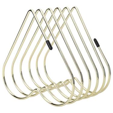 Imagem de Fayelume Acessórios de mesa dourados, suporte de pasta galvanizado, organizador de arquivos de mesa telescópico vertical para mesa, escritório, casa, estantes de livros