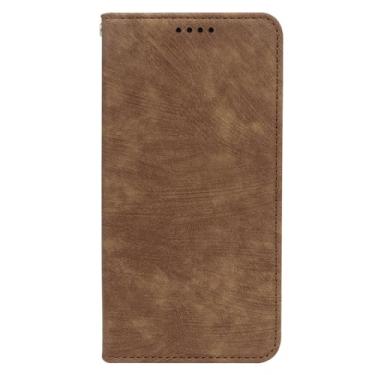 Imagem de FWYANZH Capa de couro para Xiaomi 17 Pro Max/17 Pro/17, carteira flip magnética com suporte para cartão, capa protetora à prova de choque, marrom, 17 Pro
