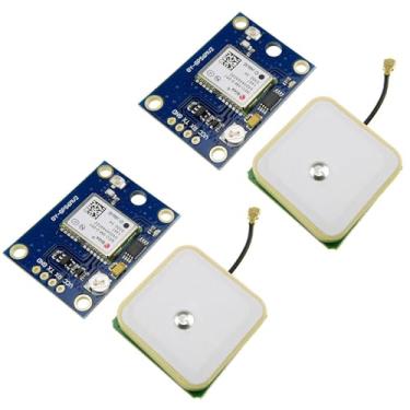 Imagem de Módulo KEAcvise NEO-6M GPS – Controlador de voo GY-NEO6MV2 com antena de cerâmica, alimentação dupla de 3-5V para drones/APM 2.5/Arduino/Robótica/Sistemas de navegação de precisão