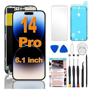 Imagem de Fixerman Tela de substituição para iPhone 14 Pro de 6,1 polegadas, tela LCD sensível ao toque 3D com ferramentas de reparo, compatível com os modelos A2890, A2650, A2889, A2892, A2891