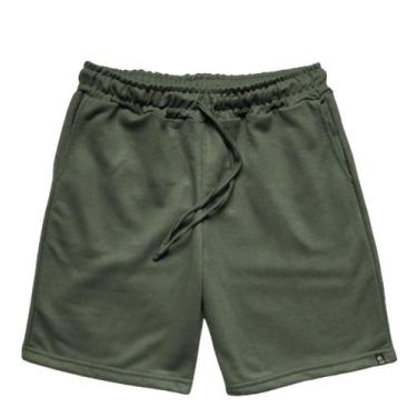 Imagem de Bermuda Moletom Masculina WSS Brasil, Verde, G