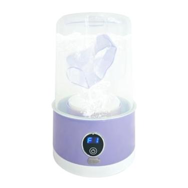 Imagem de Mini Maquina de Lavar Portatil，Capacidade de 1000 Mililitros。，Compacto，AtravéS de Limpeza Por Turbina ou UltrassôNica，Adequado para Viagens, Quartos e ResidêNcias Pequenas(Roxo)