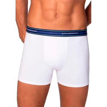 Imagem de Cueca Boxer Lupo 00523-003 Algodão com Elastano T. P/GG, M, 1110, Bran