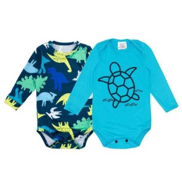Imagem de Kit 2 Body Bodie Bebê Praia Infantil Com Proteção Uv Solar - Fofotinho