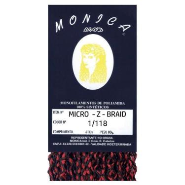 Imagem de Cabelo Sintético Micro Z - Mesclado Preto/ Roxo 1/118 - Monica Braid