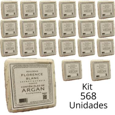 Imagem de Kit Sabonete Realgems Linha Florence Blanc Fragrância Argan Em Barra D