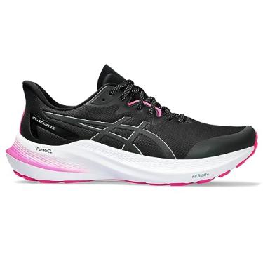 Imagem de ASICS Tênis de corrida feminino GT-2000 12, Preto/prata pura, 42