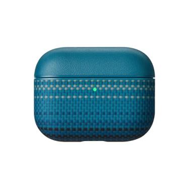 Imagem de PITAKA Capa para AirPods Pro 3, capa protetora fina para AirPods Pro 3, compatível com MagSafe, couro e fibra de aramida, Moonrise