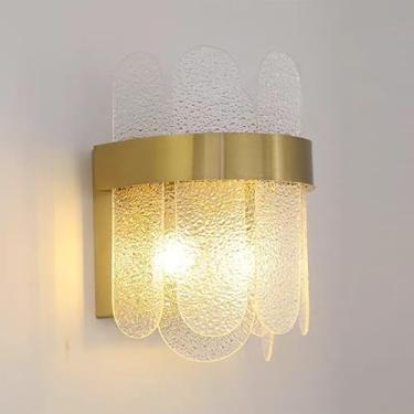 Imagem de Arandela de Cristal e Alumínio Dourado – Iluminação Decorativa Premium para Ambientes Internos