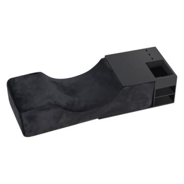 Imagem de Travesseiro de enxerto de cílios para salão de beleza, travesseiro de pescoço com extensão de cílios, almofada de contorno de pescoço de espuma viscoelástica para suporte de sono - kit preto