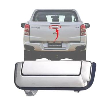 Imagem de Maçaneta Tampa Traseira Para L200 Triton Cromada 2017 2019 2021