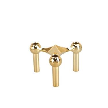 Imagem de Castiçal de ouro molecular centro de mesa decoração de sala de estar presente decoração de casa estrutura de candelabro suporte de vela de metal, dourado 01, 10 * 10 * 6 cm