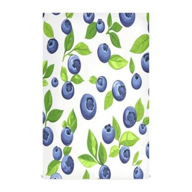 Imagem de CEBUGI Conjunto de toalhas de cozinha 1 toalha de prato de cozinha macia absorvente toalha de chá reutilizável toalhas de mão toalhas de prato de mirtilo para cozinha 71 x 45 cm